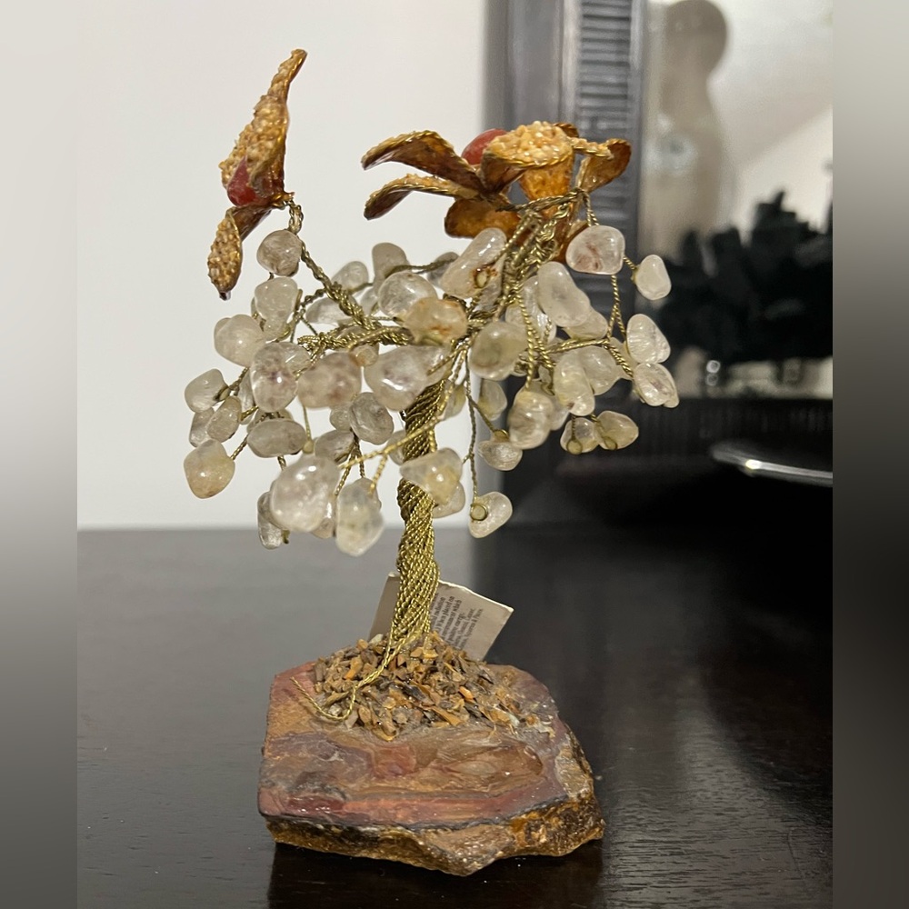 Vintage Quartz Bonsai Tree